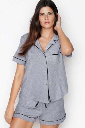 Victoria's Secret Modal Pyjama Kurzes Pyjamas Set Schwarz | 268-HZYXJC