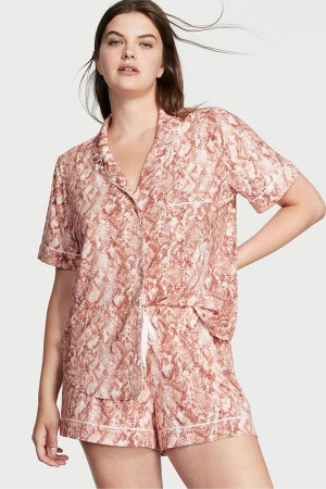Victoria's Secret Modal Pyjama Kurzes Pyjamas Set Schwarz | 962-HTPANE