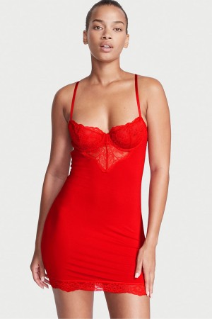 Victoria's Secret Modal Spitze Mini Slip Rot | 196-ACGTPR