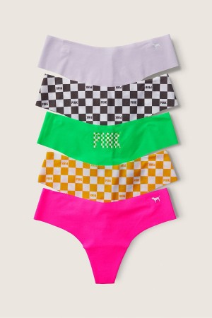 Victoria's Secret No-Show Multipack No Show Tanga Knickers Weiß | 514-UEONPM
