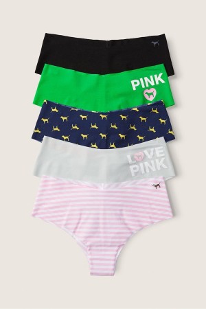 Victoria's Secret No-Show No Show Cheeky Knickers 5 Pack Rosa | 362-NYCJBX