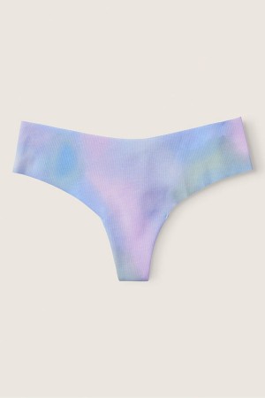 Victoria's Secret No-Show No Show Tanga Knickers Blau | 752-XHLPJZ