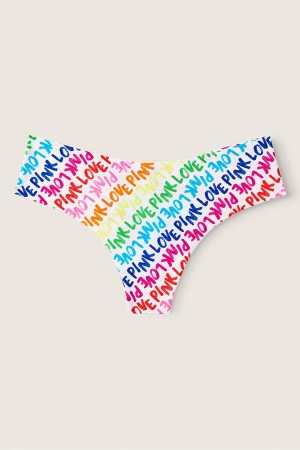 Victoria's Secret No-Show No Show Tanga Knickers Rosa | 564-FCGNYB