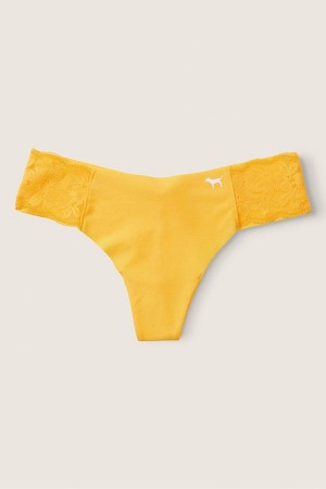Victoria's Secret No-Show No Show Tanga Knickers Gelb | 089-PDSIZG