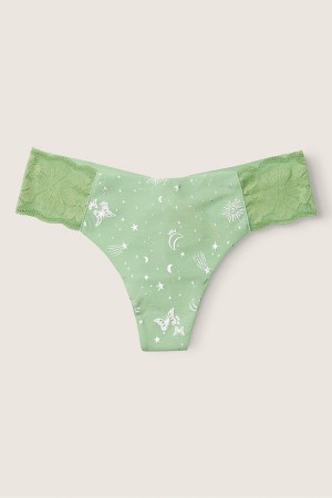 Victoria's Secret No-Show No Show Tanga Knickers Blau | 216-KEYQMC