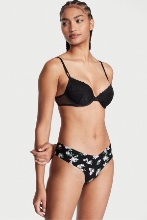 Victoria's Secret No-Show No Show Tanga Knickers Schwarz | 829-ZCIVRP