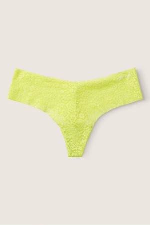 Victoria's Secret No-Show No Show Tanga Spitze Knickers Grün | 897-WPNZJE