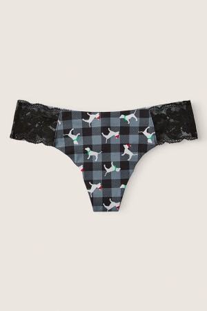 Victoria's Secret No Show Tanga Knicker Grau | 061-HOMNXT