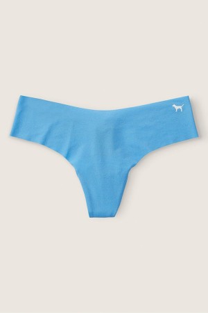 Victoria's Secret No Show Tanga Knickers Azurblau | 298-XHQMFV