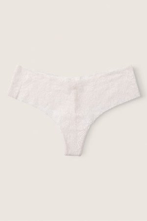 Victoria's Secret No Show Tanga Spitze Knickers Blau | 563-SYPXOT