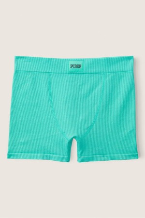 Victoria's Secret Period Pants High Taille Rib Seamless Boxer Brief Grün | 146-ZTAYWH