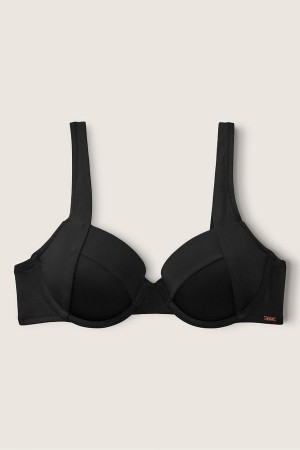 Victoria's Secret Push Up Bikini Top Schwarz | 970-WHRAMP