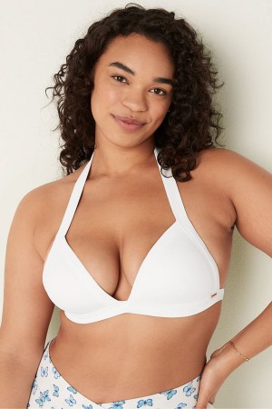 Victoria's Secret Push Up Triangle Halterneck Bikini Top Dunkelgrau | 429-PLYVXG