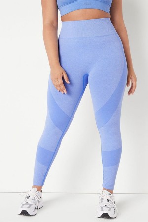 Victoria's Secret Seamless High Taille Full Length Workout Tights Blau | 970-ANIDEB