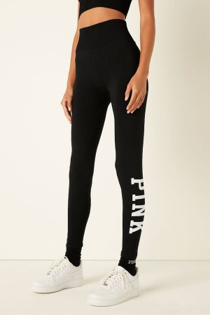 Victoria's Secret Seamless High Taille Full Length Workout Legging Schwarz | 967-LKTIEZ