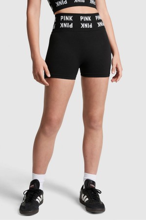 Victoria's Secret Seamless High Taille Shorts Schwarz | 798-GXHCET