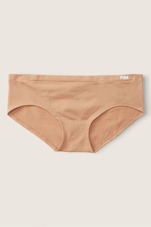 Victoria's Secret Seamless Hipster Knickers Mocha Latte Nude | 839-BYXIZF