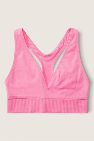 Victoria's Secret Seamless Seamless Plunge Bralette Blau | 613-ZINFXS