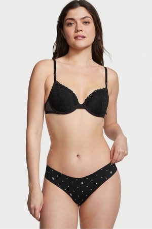 Victoria's Secret Sexy Illusions by Victorias Secret Smooth No Show Tanga Knickers Rosa Leopard | 278-FLPIQC