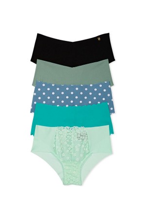 Victoria's Secret Sexy Illusions by Victorias Secret Multipack No Show Cheeky Knickers Grün | 071-KGQASC