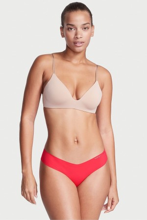 Victoria's Secret Sexy Illusions by Victorias Secret Smooth No Show Tanga Knickers Rosa | 830-OCSHNP