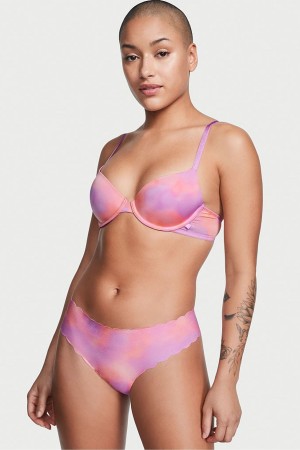 Victoria's Secret Sexy Illusions by Victorias Secret No Show Tanga Knickers Rosa | 704-UBTFRI