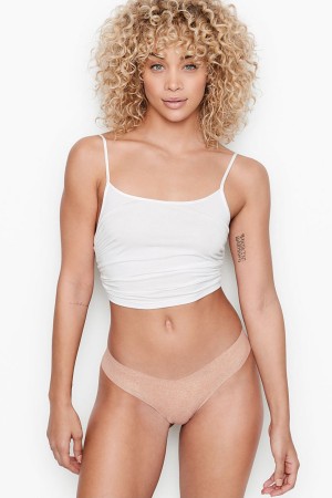 Victoria's Secret Sexy Illusions by Victorias Secret No Show Tanga Knickers Almost Nude | 695-CEWXKA