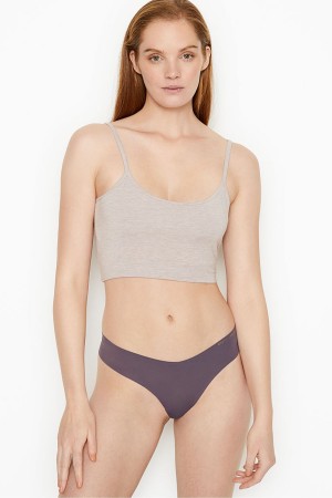 Victoria's Secret Sexy Illusions by Victorias Secret No Show Tanga Knickers Grau | 453-WSAZMF
