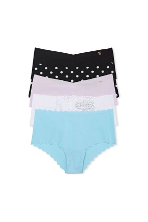 Victoria's Secret Sexy Illusions by Victorias Secret Smooth No Show Cheeky Knickers 5 Pack Blau | 280-HYIMZV