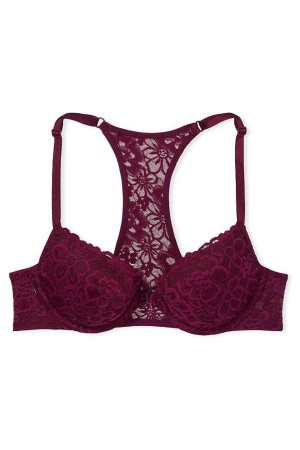 Victoria's Secret Sexy Tee Spitze Front Befestigung Push Up T-Shirt Bra Schwarz | 234-BSTXVI