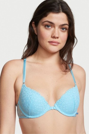Victoria's Secret Sexy Tee Spitze Front Befestigung Lightly Gefütterte T-Shirt Bra Schwarz | 078-XSLAJQ
