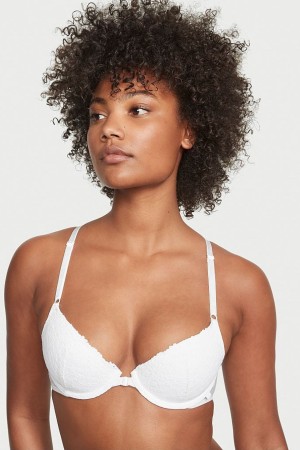 Victoria's Secret Sexy Tee Spitze Front Befestigung Lightly Gefütterte T-Shirt Bra Schwarz | 356-RFWBGL
