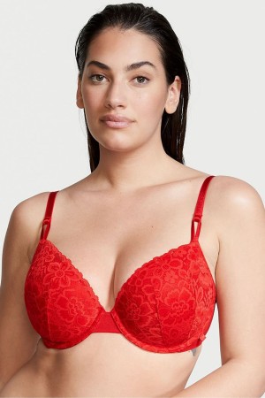 Victoria's Secret Sexy Tee Spitze Lightly Gefütterte T-Shirt Bra Schwarz | 738-JVDOZR