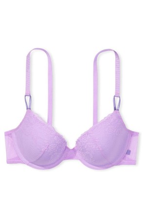 Victoria's Secret Sexy Tee Spitze Lightly Gefütterte T-Shirt Bra Schwarz | 815-HOUFBJ