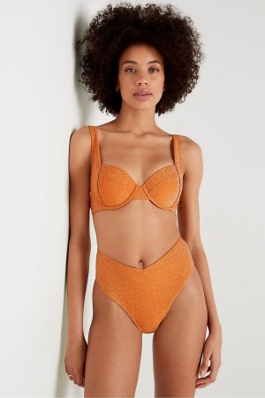 Victoria's Secret Shimmer Push Up Bikini Top Rosa | 130-BUYEFI