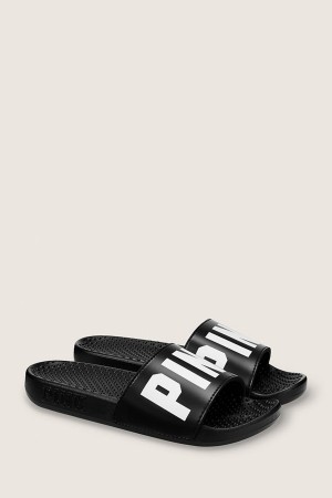 Victoria's Secret Sliders Schwarz | 896-BZHXMR