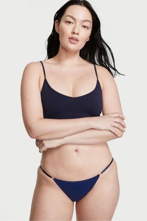 Victoria's Secret Smooth Bikini Knickers Navy Blau | 375-VZKLRE