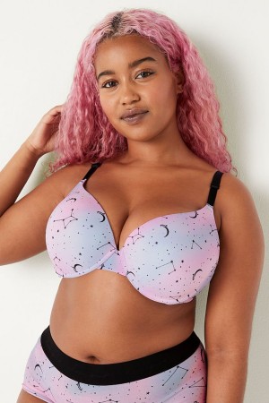 Victoria's Secret Smooth Push Up T-Shirt Bra Lila | 824-VDMNGO