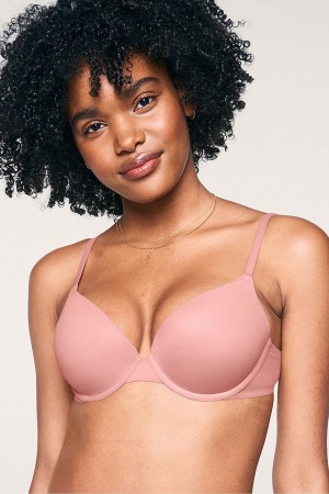 Victoria's Secret Smooth Push Up T-Shirt Bra Lila | 546-QYFNXT