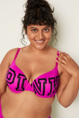 Victoria's Secret Smooth Push Up T-Shirt Bra Lila | 905-ZYTSKE