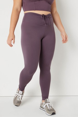 Victoria's Secret Soft Ultimate High Taille Ruched V Legging Dunkelgrau Leopard | 635-SCDGXU