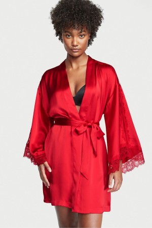 Victoria's Secret Spitze Inset Robe Rot | 314-UAIODR