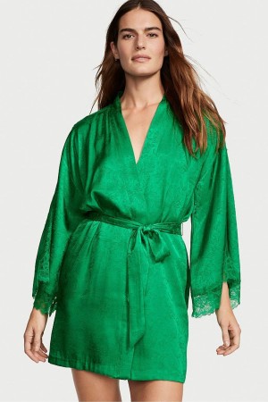 Victoria's Secret Spitze Inset Robe Schwarz | 087-MGQPUH