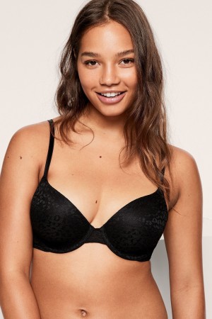 Victoria's Secret Spitze Lightly Gefütterte T-Shirt Bra Blau | 943-HKSEDV