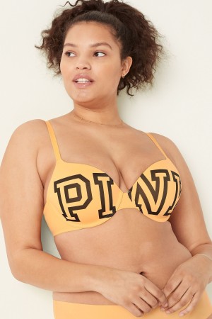 Victoria's Secret Spitze Lightly Gefütterte T-Shirt Bra Blau | 136-RXAPSC