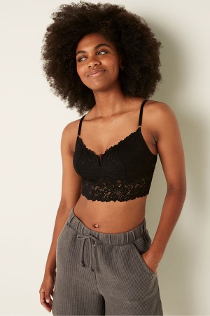 Victoria's Secret Spitze Longline Bralette Weiß | 523-XDBIVW