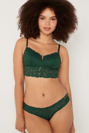 Victoria's Secret Spitze Longline Bralette Weiß | 578-ITHSXF