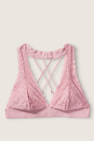 Victoria's Secret Spitze Riemchen Back Halterneck Bralette Weiß | 547-TNQVMJ