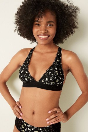 Victoria's Secret Spitze Riemchen Back Halterneck Bralette Koralle Weiß Orange | 018-GEUNPZ