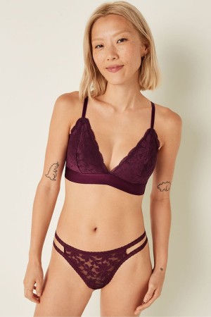 Victoria's Secret Spitze Triangle Bralette Rosa | 524-GUYWOC